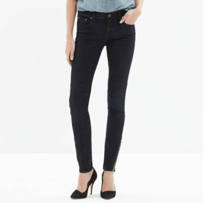 madewell black skinny skinny jeans