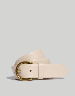 Madewell Medium Perfect Leather Belt In Harvest Moon