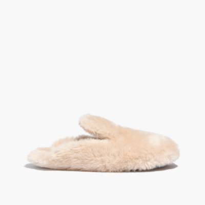 faux shearling clog slippers