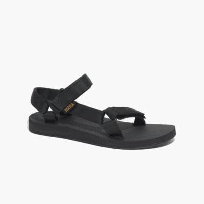 teva black original universal flat sandals