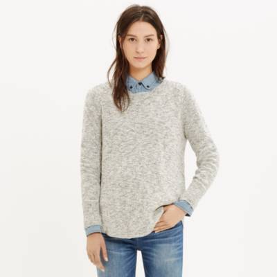 Marled Button-Back Sweater : pullovers | Madewell
