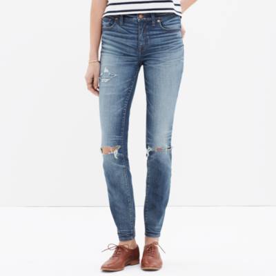 madewell high riser skinny black