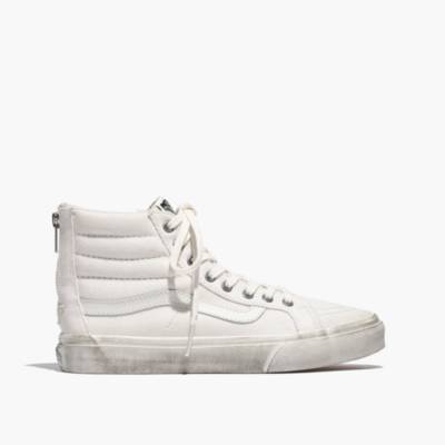 vans high top zipper back