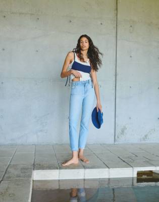 madewell perfect summer jean white