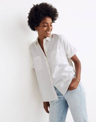 madewell courier shirt dress