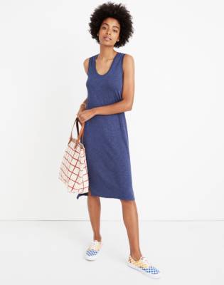 cotton tank dress midi