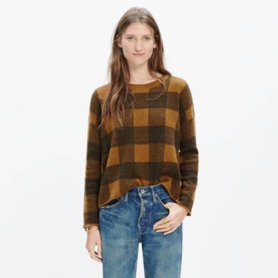 Inkcheck Plaid Sweater shopmadewell pullovers Madewell
