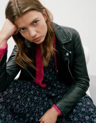 madewell washed leather jacket