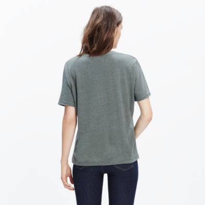 silk noil tee