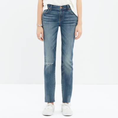 Alley Straight Crop Jeans: Drop-Hem Edition : alley straight jeans ...