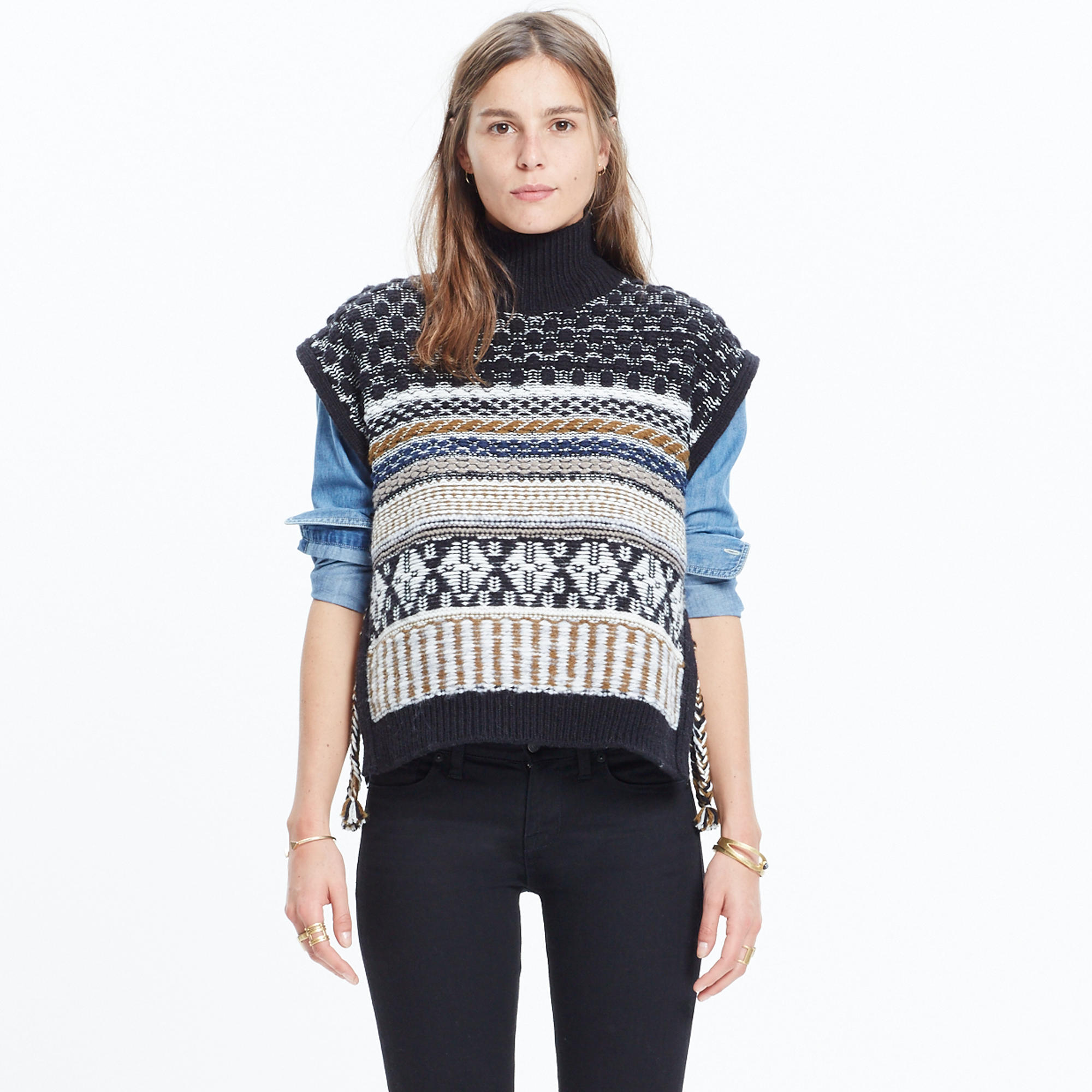 Side-Tie Sweater-Vest : turtlenecks | Madewell