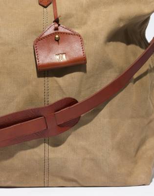 madewell leather duffle