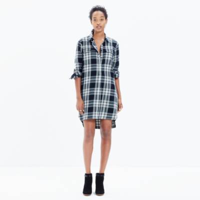 tartan flannel dress