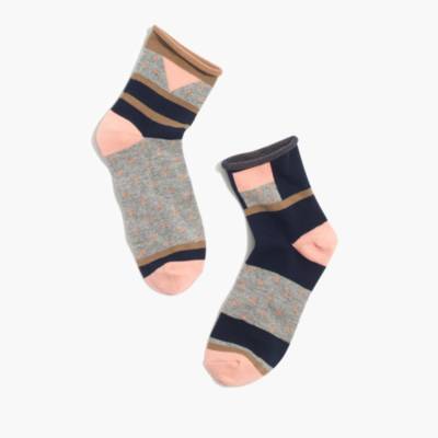 Mismatch Ankle Socks : socks & tights | Madewell