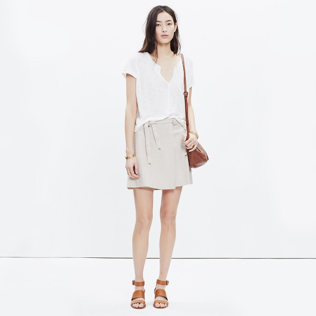 Suede Wrap Skirt : shopmadewell mini | Madewell