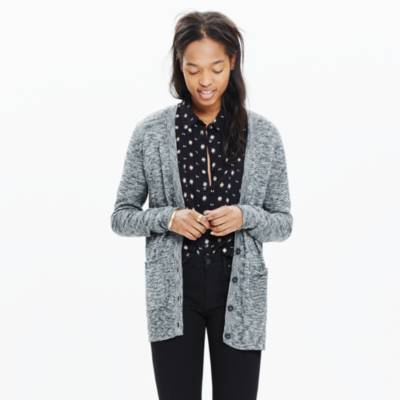 texture & thread boxy bobble cardigan