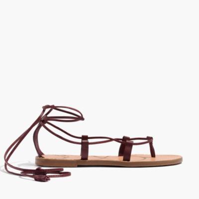 madewell lace up sandal