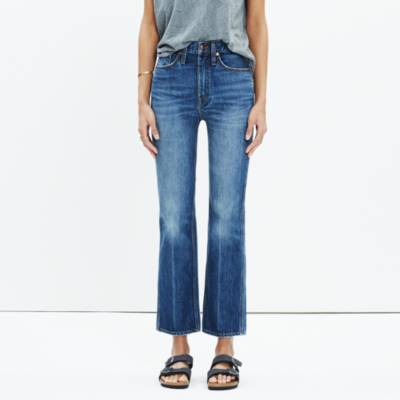 madewell cropped flare jeans