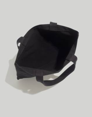 black canvas shoulder bag