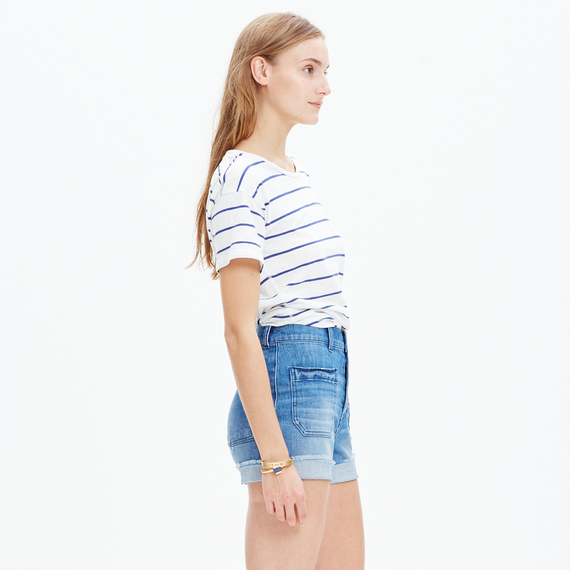 High-Rise Denim Shorts: Button-Front Edition : shorts | Madewell