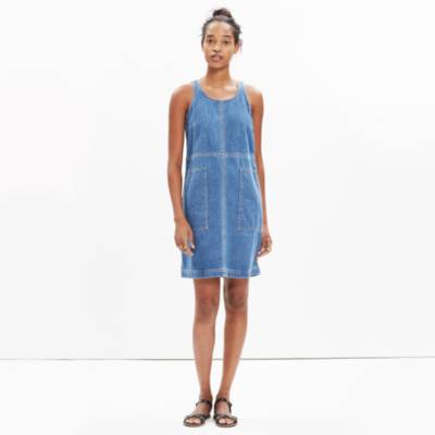 utility denim dress