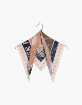 Madewell Organic Cotton Bandana In Craftsman Blue