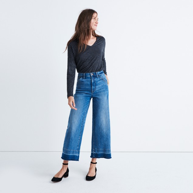 Wide-Leg Crop Jeans: Drop-Hem Edition : shopmadewell demi-boots & wide ...
