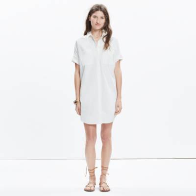 madewell courier shirt dress