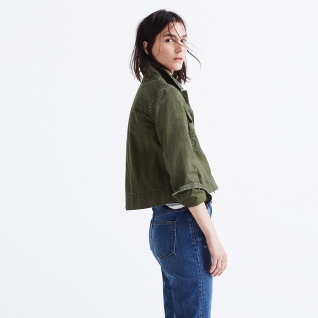 Rivet & Thread Garment-Dyed Crop Jacket : shopmadewell jackets | Madewell