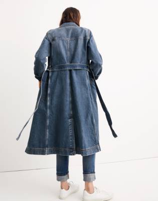 denim duster outfit