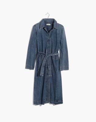 women's denim duster coat