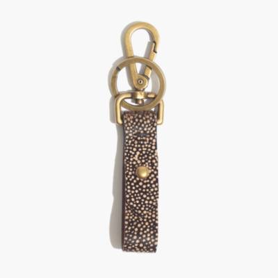 Front Door Key Fob in Calf Hair Madewell