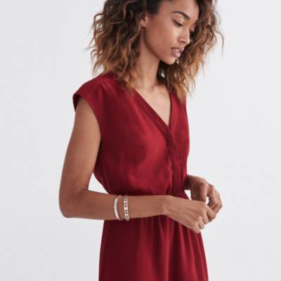 madewell red eyelet dress