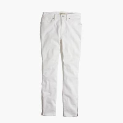 madewell 9 high rise skinny white