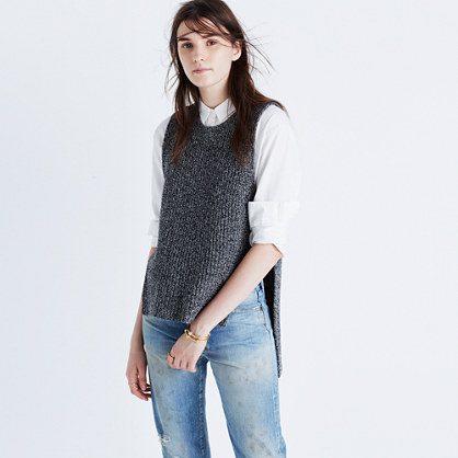 Open-Side Sweater-Vest : pullovers | Madewell