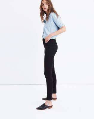 madewell black skinny jeans