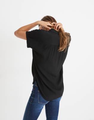 central drapey shirt