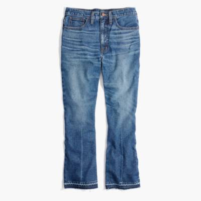 madewell retro crop bootcut jeans