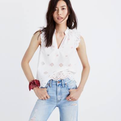 madewell sleeveless tops