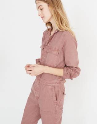 pink overall jumpsuit