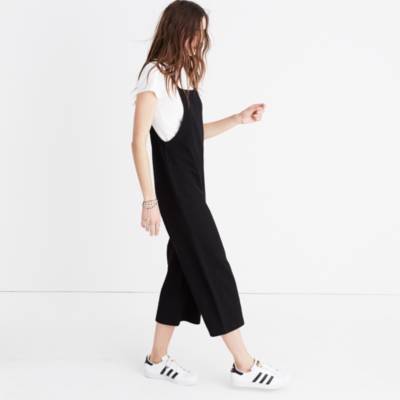 madewell wide leg overalls