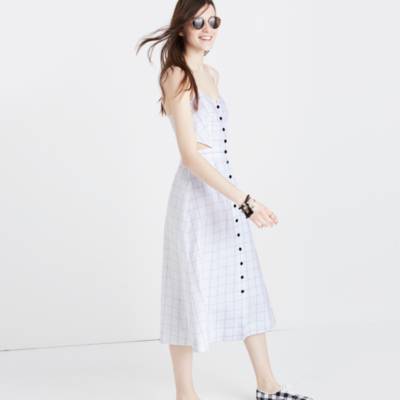 madewell cami midi dress