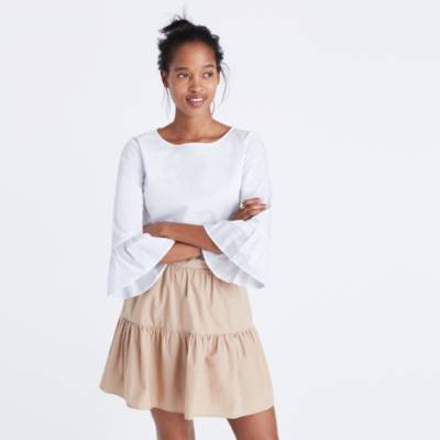 madewell band sleeve popover shirt