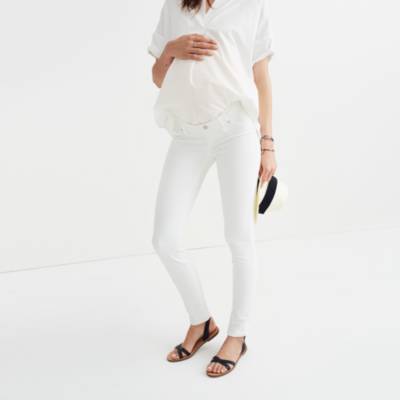 white maternity jeans skinny