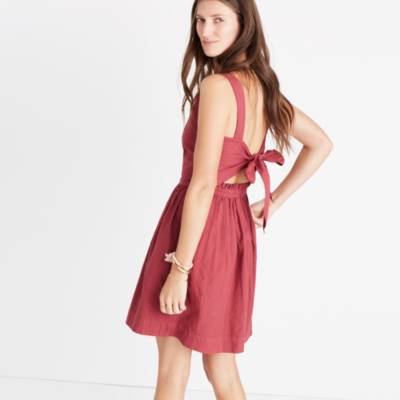 madewell tie back dress