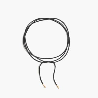 Wrap Choker Necklace in true black image 2