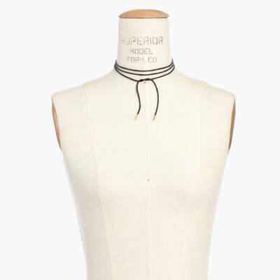 Wrap Choker Necklace in true black image 3