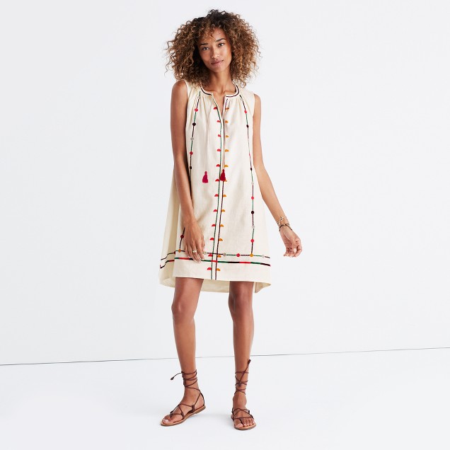 Embroidered Sunview Dress : shopmadewell casual dresses | Madewell
