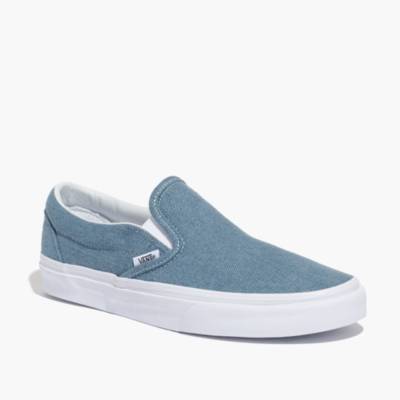 vans slip on denim