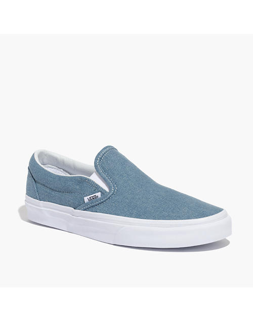 Mary Akvarium gave Madewell x Vans® Unisex Classic Slip-On Sneakers in Washed Denim
